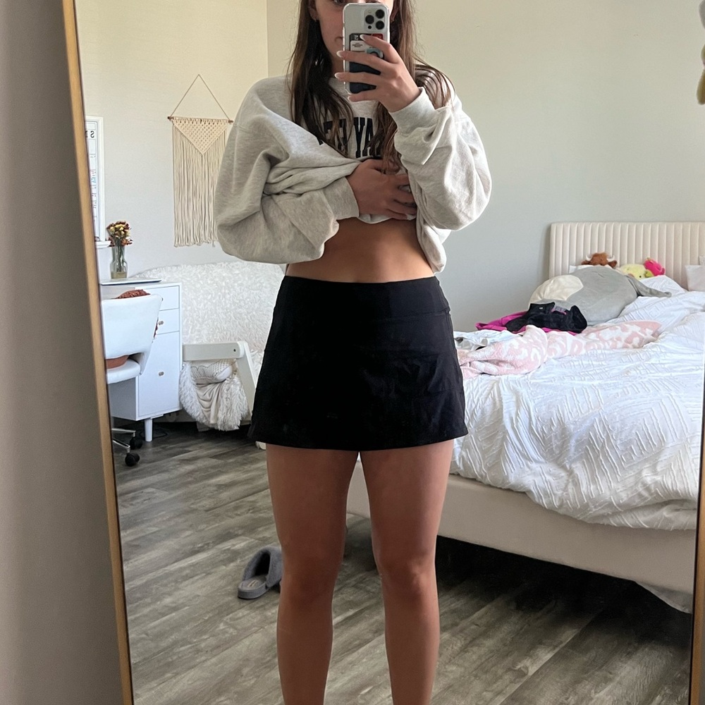 Black Lululemon athletic skirt
